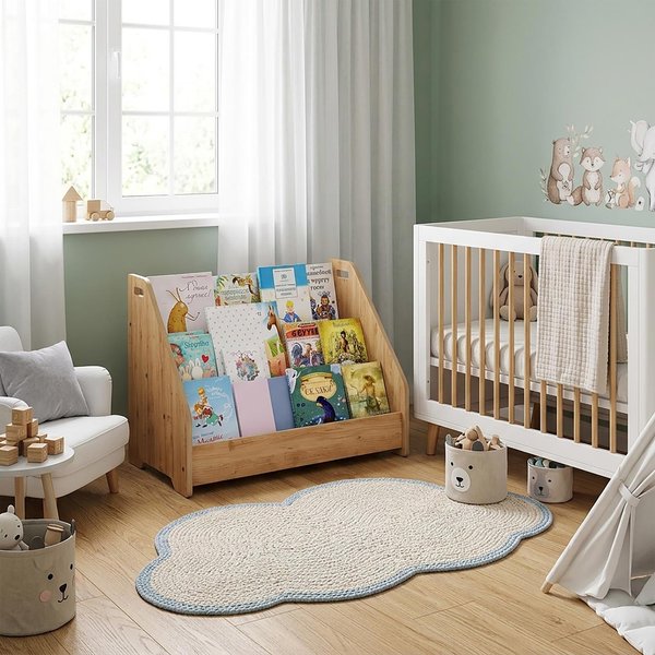 Anka Ahşap Montessori Yer Kitaplığı Naturel