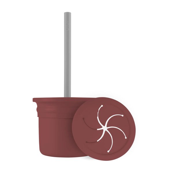 Ham + Hüp Silikon Atıştırma Seti 6 Ay+ Velvet Rose / Powder Grey