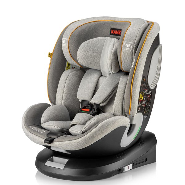 Safe N Rest 0-36 Kg Oto Koltuğu i-Size, Isofix’li, Darbe Emici Yan Koruma, 0-12 Yaş, 36 kg, Gri