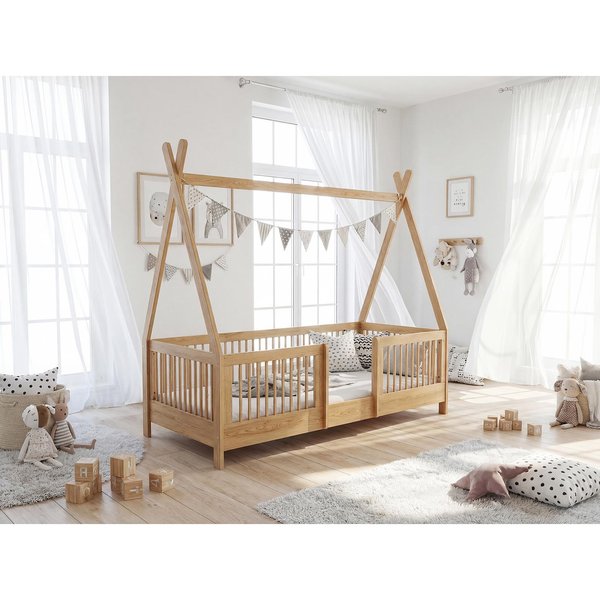 Star Montessori Karyola Naturel 90x190