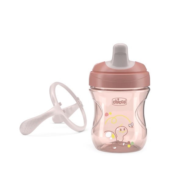 Yarı Yumuşak Uçlu Alıştırma Bardağı 6+ Ay 200 ml Kız Bebek